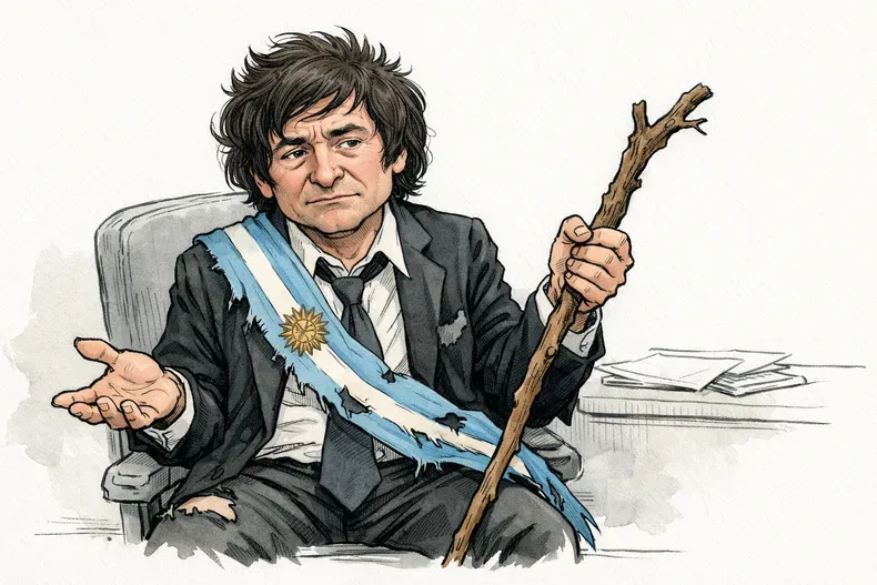 Imagen de Javier Milei generada con inteligencia artificial.